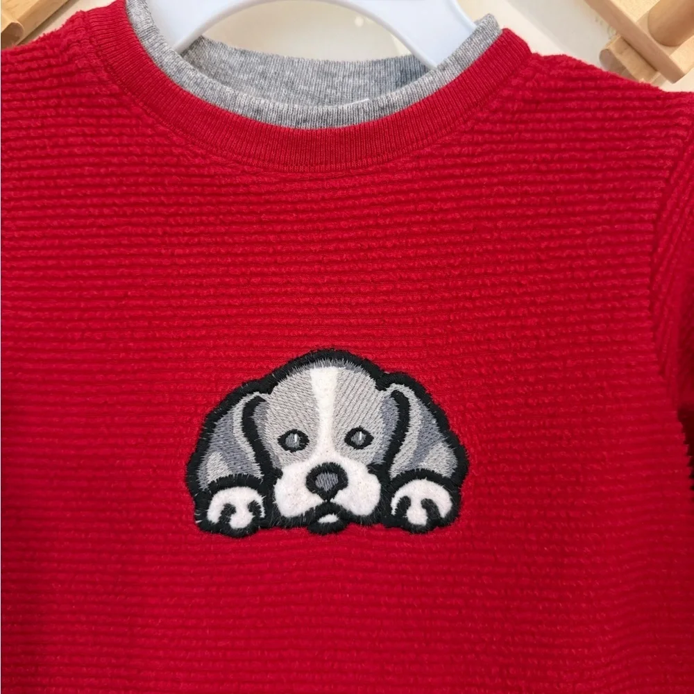 Vintage Carters Embroidered Dog Corduroy Jumpsuit